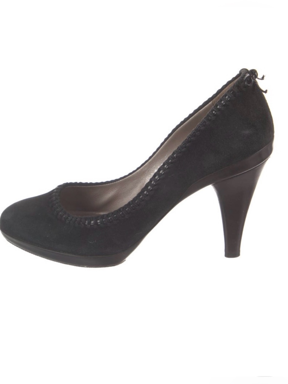 Salvatore Ferragamo Black Suede High Heel Pump